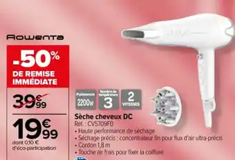 Carrefour Sèche cheveux DC offre