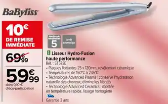 Carrefour Lisseur Hydro-Fusion haute performance offre