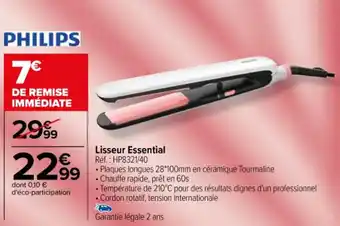 Carrefour Lisseur Essential offre