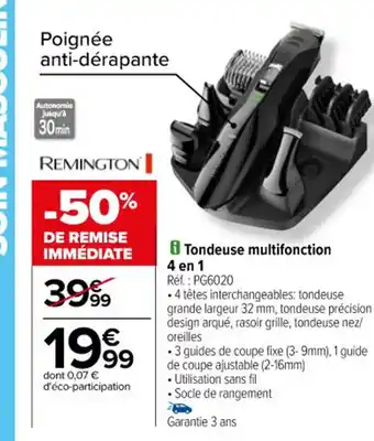 Carrefour Tondeuse multifonction 4 en 1 offre
