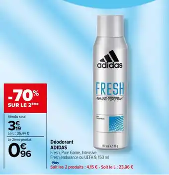 Carrefour Déodorant ADIDAS offre