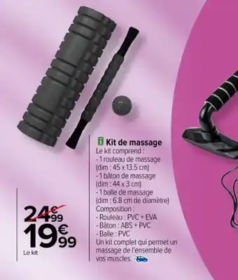 Carrefour i Kit de massage offre