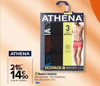 Carrefour Boxers homme offre