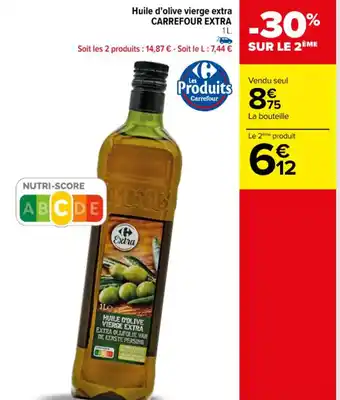 Carrefour Huile d'olive vierge extra CARREFOUR EXTRA 1L. offre