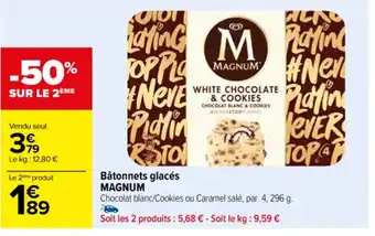 Carrefour Bâtonnets glacés MAGNUM offre