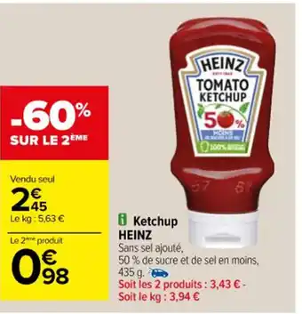 Carrefour i Ketchup HEINZ offre