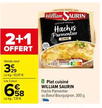 Carrefour i Plat cuisiné WILLIAM SAURIN Hachis Parmentier offre