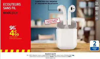 Carrefour Ecouteurs sans fil offre