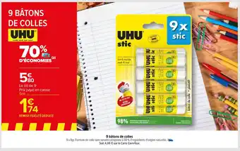 Carrefour 9 BÂTONS DE COLLES offre