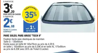 PARE SOLEIL PARE-BRISE "TECH 9"