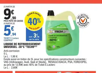 E.Leclerc L'Auto LIQUIDE DE REFROIDISSEMENT offre