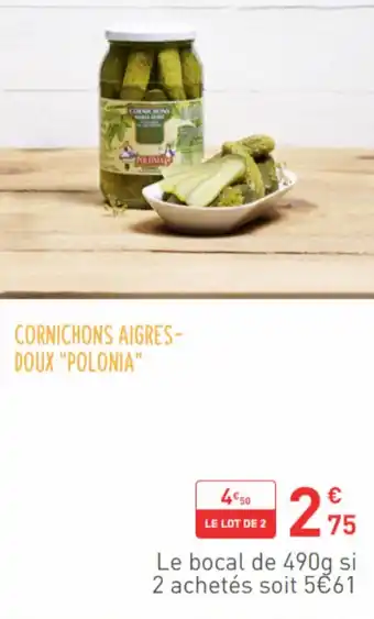 CORNICHONS AIGRES-DOUX "POLONIA"