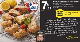 E.Leclerc Morceaux choisis de lapin thym citron offre