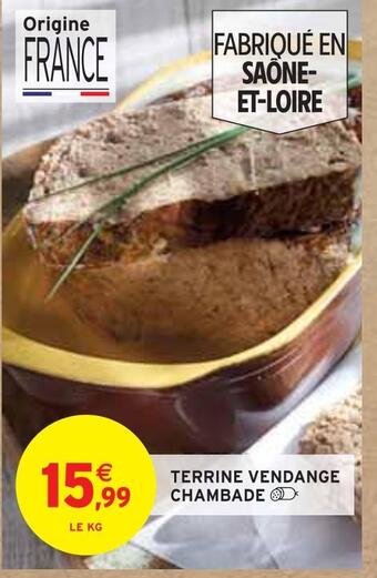 Intermarché Chambade terrine vendange offre