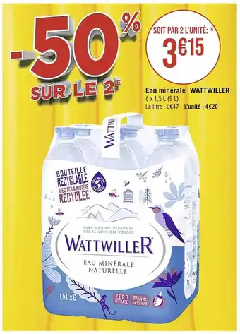 Casino Supermarchés Wattwiller eau minérale offre