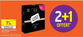 Intermarché Carte noire café moulu classique offre