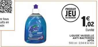 Intermarché Apta liquide vaisselle anti-bacterien offre