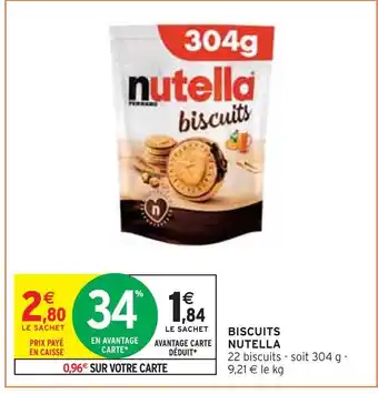 Intermarché Nutella biscuits offre