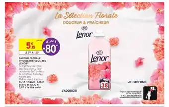Intermarché Lenor parfum florale pivoine hibiscus 38d (b) offre