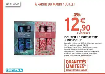 Intermarché Duck'n bouteille isotherme + infuseur offre