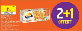 Intermarché Gerble biscuit sésame offre