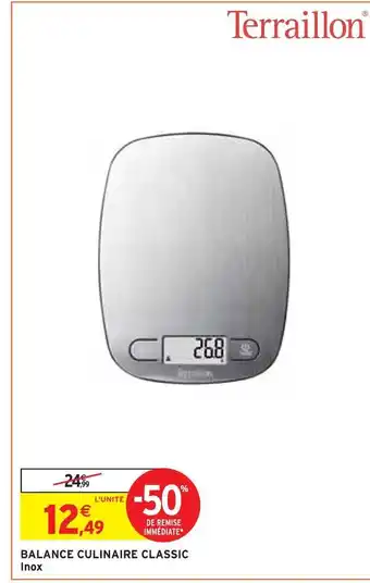 Intermarché Terraillon balance culinaire classic offre