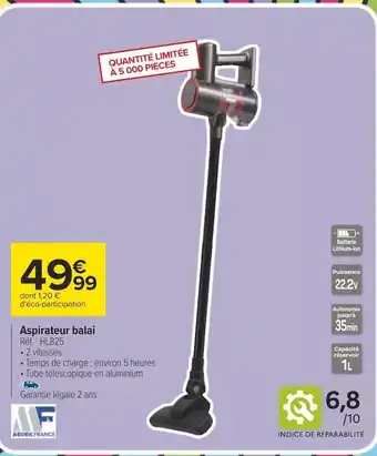 Carrefour Medekfrance aspirateur balai offre