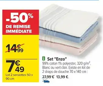 Carrefour Enzo set enzo offre