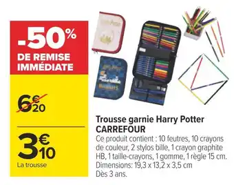 Carrefour Carrefour trousse garnie harry potter offre