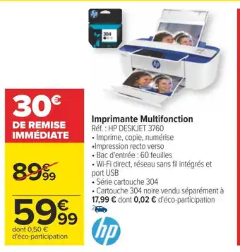Carrefour Hp imprimante multifonction offre