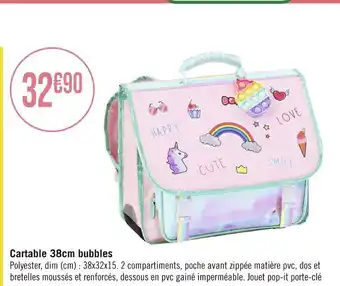 Cartable 38cm bubbles