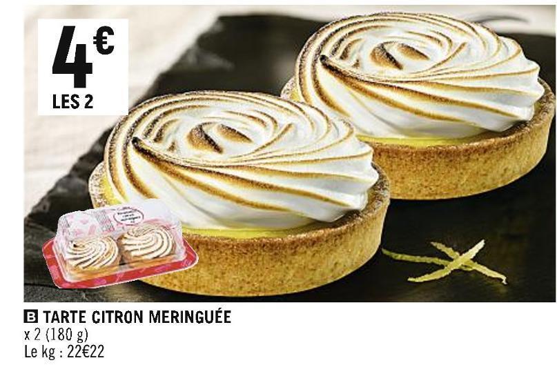 Promo Tarte citron meringuée chez Spar