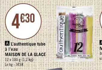 Maison de la glace l’authentique tube à l’eau