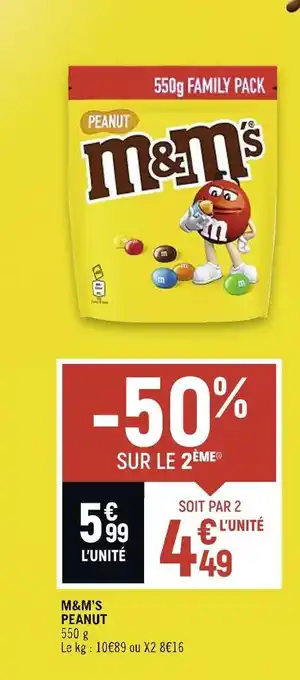 Spar M&m’s m&m’s peanut offre