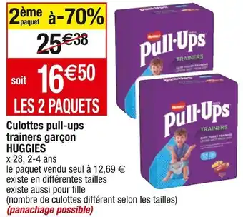 Cora x Carrefour Huggies culottes pull-ups trainers garçon offre