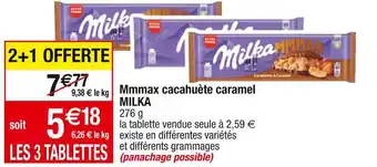 Cora x Carrefour Milka mmmax cacahuète caramel offre