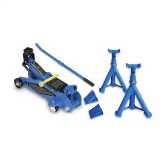 Norauto Noname kit levage : cric 1.8t + 2 chandelles 2t + 2 cales roue offre