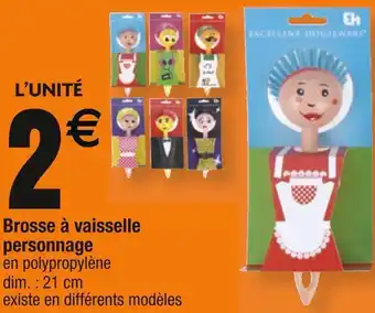 Cora x Carrefour Brosse à vaisselle personnage offre