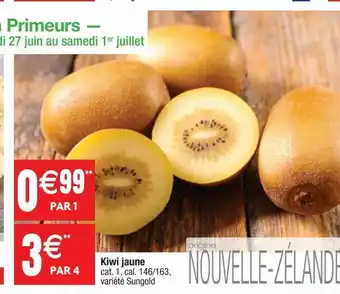 Cora x Carrefour Kiwis jaune offre