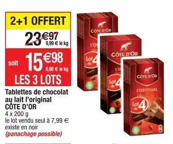 Cora x Carrefour Chocolats côte d'or offre