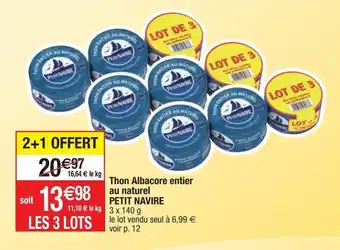 Cora x Carrefour Thon petit navire offre