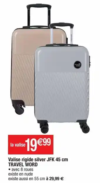 Cora x Carrefour Valise travel word offre