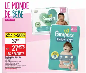 Cora x Carrefour Culotte pampers offre
