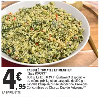 E.Leclerc Taboulé tomates et menthe offre