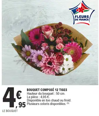 E.Leclerc Bouquet composé 12 tiges offre