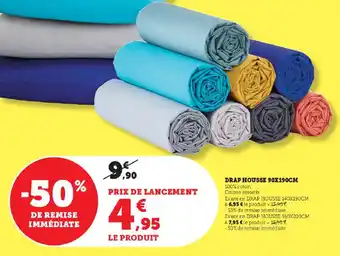 Super U DRAP HOUSSE 90X190CM offre