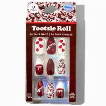 Claire's Faux ongles vegan stiletto en exclusivité chez claire’s tootsie roll® - lot de 24 offre