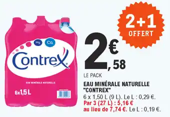 E.Leclerc Eau minérale naturelle contrex offre