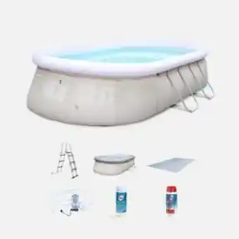 Decathlon Piscine autoportante 5,4x3m accessoires +chlore i alice's offre