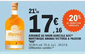 E.Leclerc Arrangé au rhum agricole aoc offre